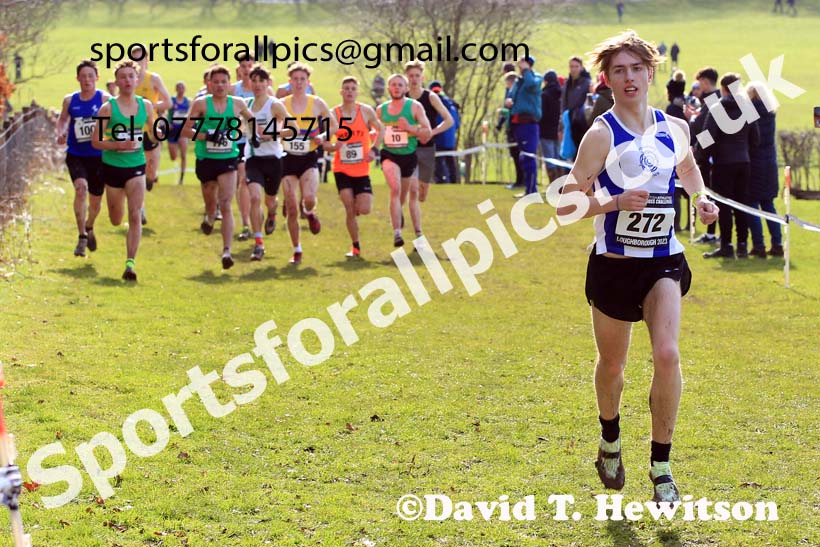 Mens Under-20s 2023 UK CAU Inter Counties Cross Country Champs, Prestwold Hall, Loughborough. Photo: David T. Hewitson/Sports for All Pics